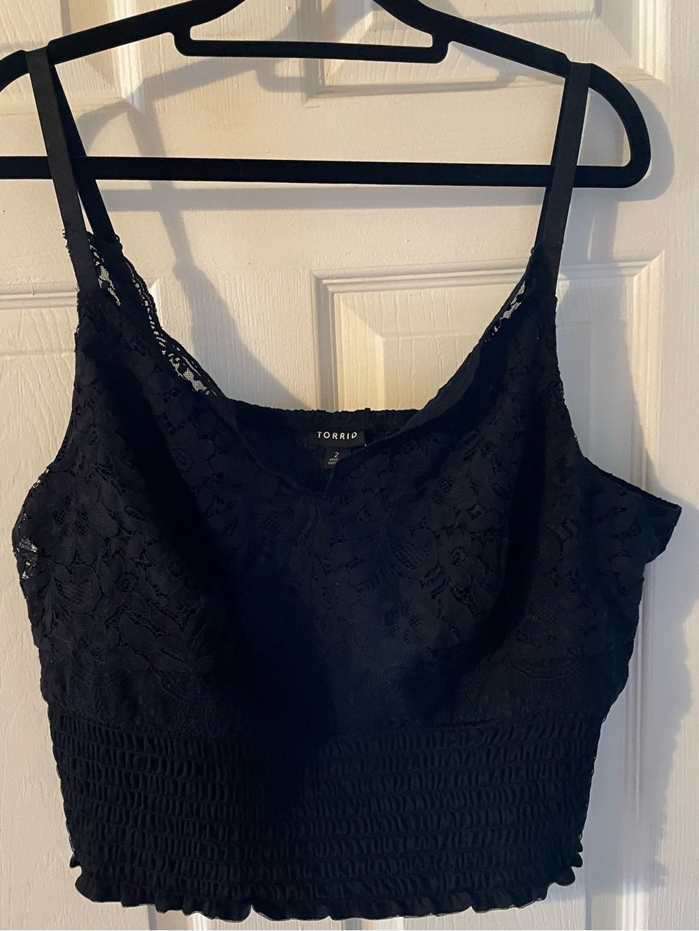 NWT Torrid Lace Smocked Crop Top in size 2 (18-20)
